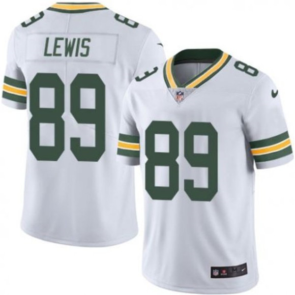 Men's Green Bay Packers #89 Marcedes Lewis White Vapor Untouchable Limited Stitched NFL Jersey